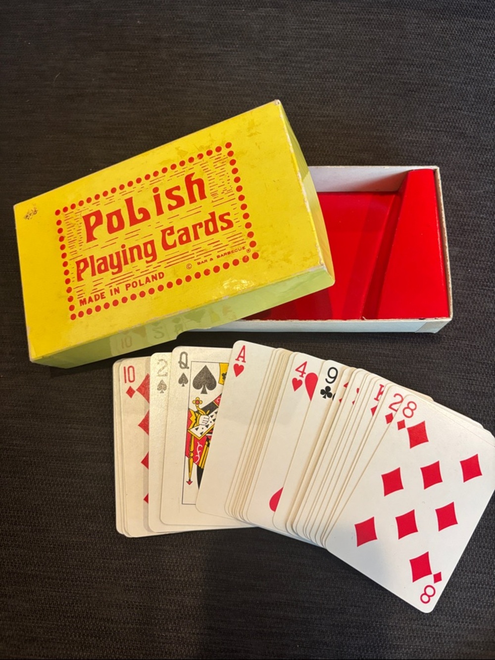 Polish Playing Cards Box - Vintage
